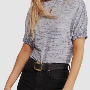 Free People Dolman Sleeve Boatneck T shirt